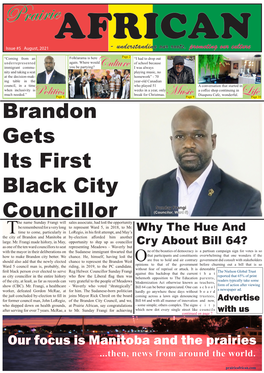 Brandon Gets Its First Black City Councillor