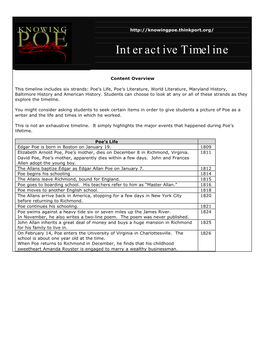 Interactive Timeline