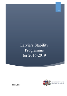 Latvia's Stability Programme for 2016-2019