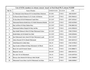 List of SCBA Members to Whome Consent Issued in Park Road Ph-X Scheme FGEHF