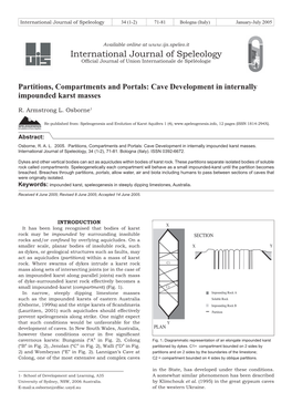 Cave Development in Internally Impounded Karst Masses