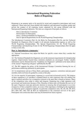 IRF Rules of Rogaining 2015.Pdf
