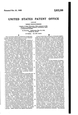 UNITED STATES PATENT OFFICE ; 2,615,160 MIXED-Triglycerides ; Fredric J
