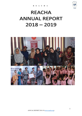 R E a C H a Annual Report 2018-19 (