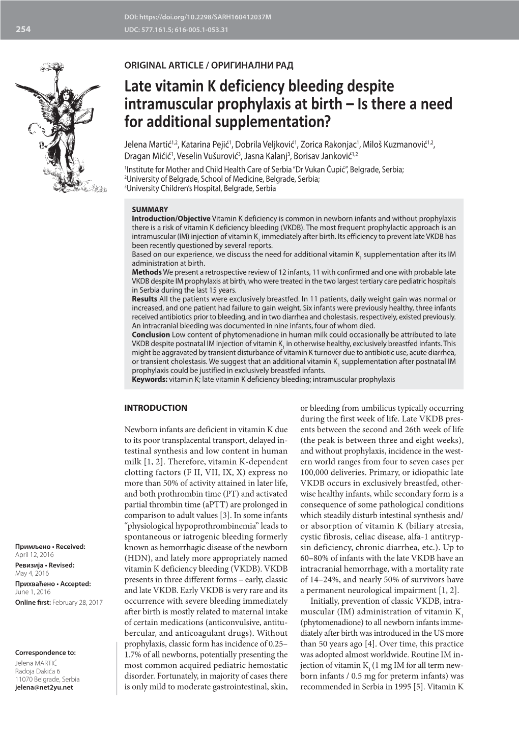 Late Vitamin K Deficiency Bleeding Despite Intramuscular Prophylaxis at Birth