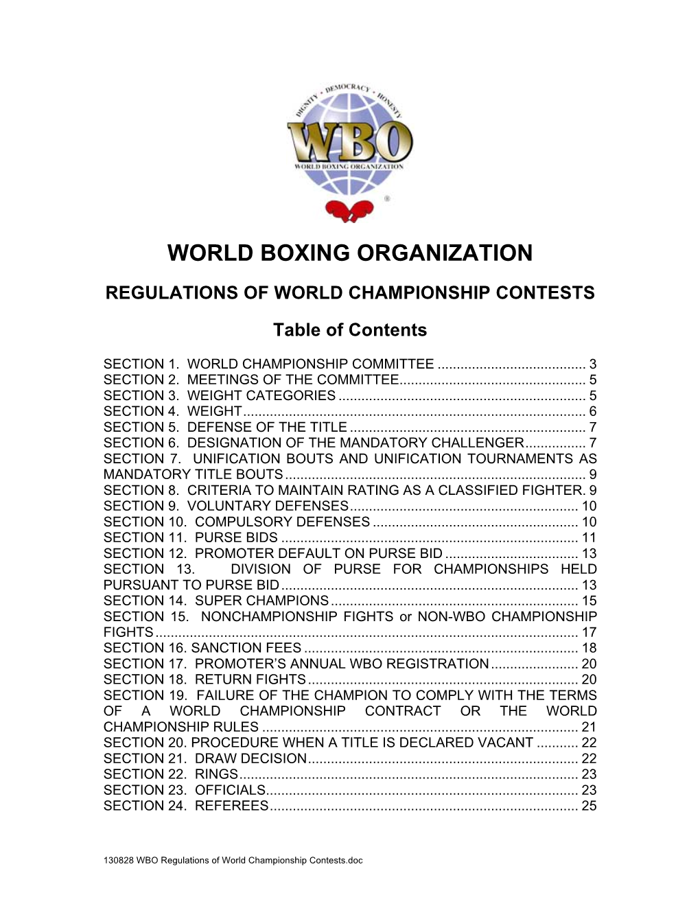 Wbo Championship Fights