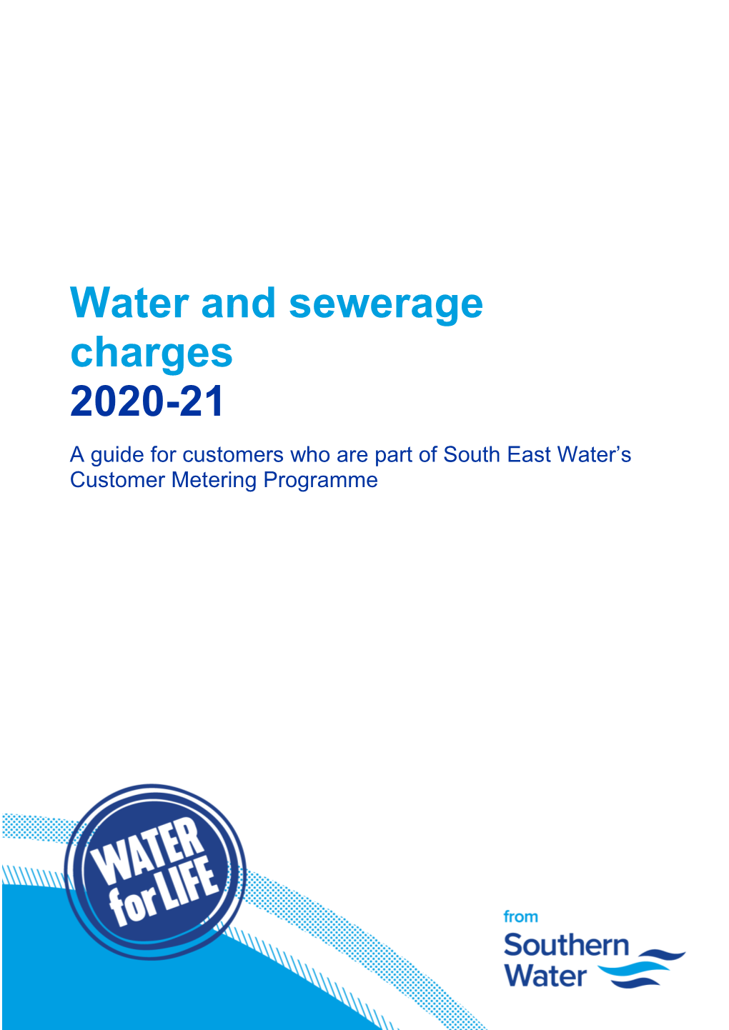 Water and Sewerage Charges 2020-21