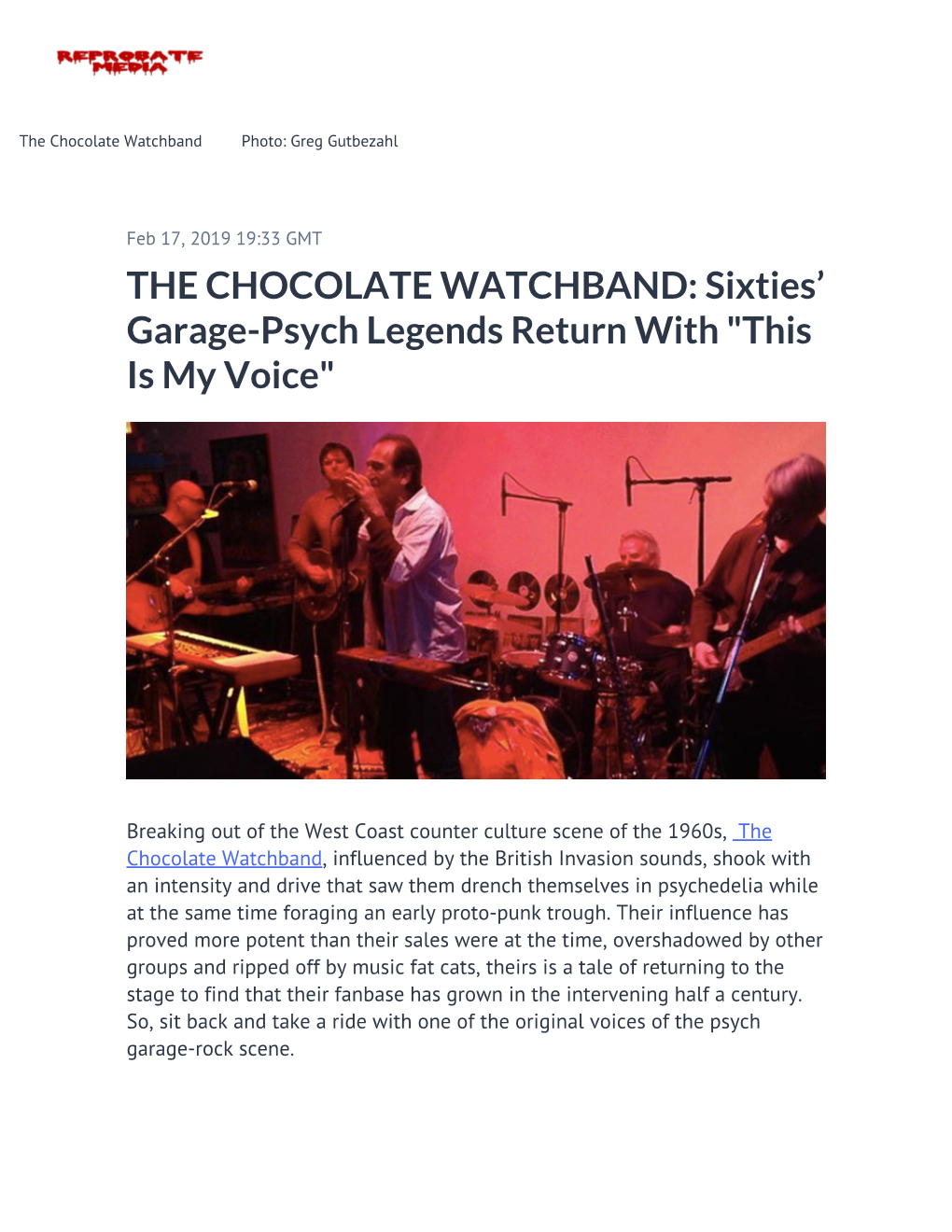 Sixties' Garage-Psych Legends Return with 