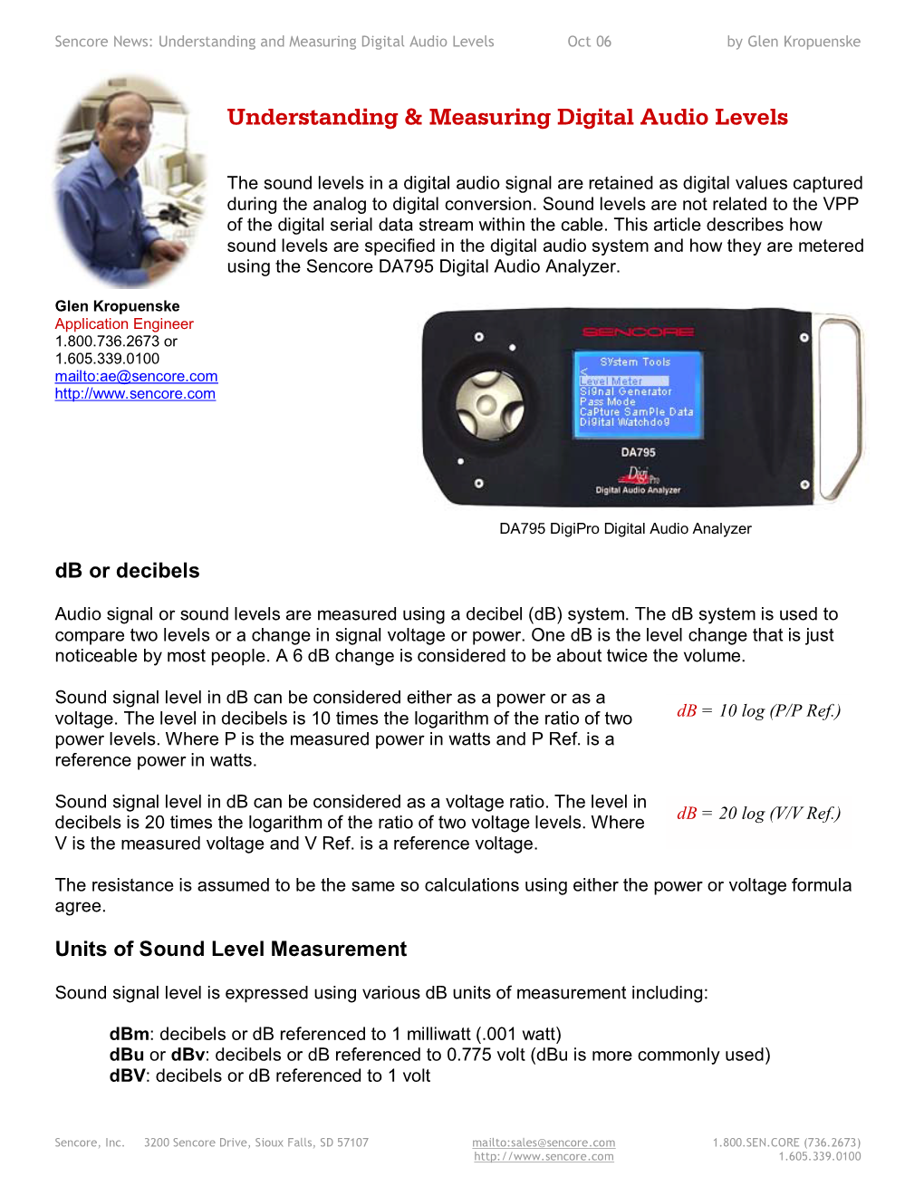 Understanding & Measuring Digital Audio Levels