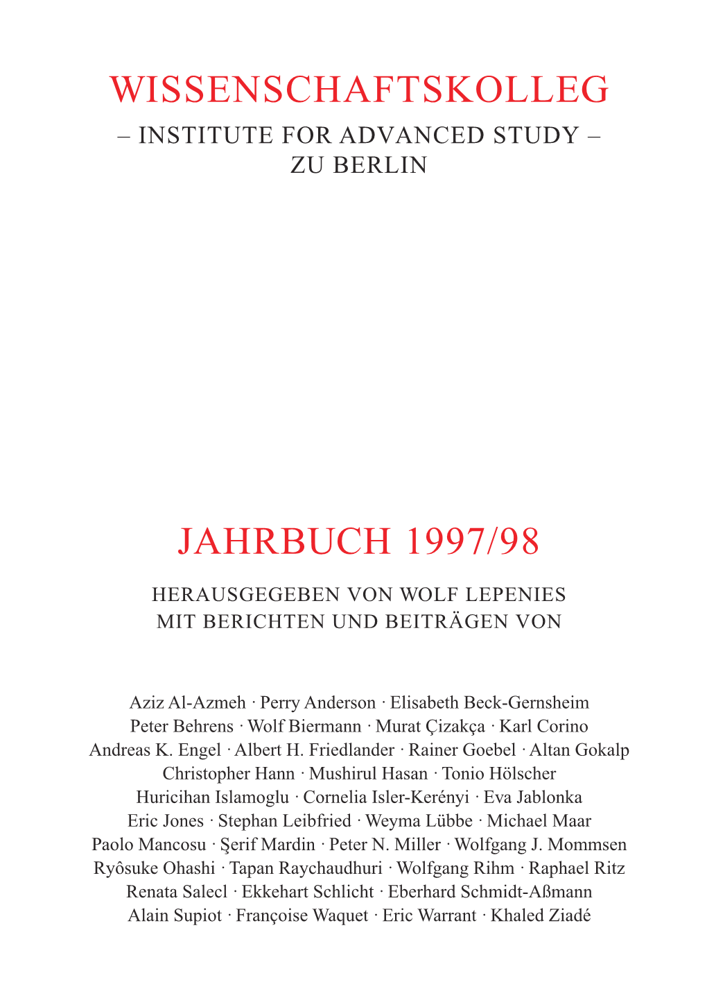Jahrbuch 1997/98