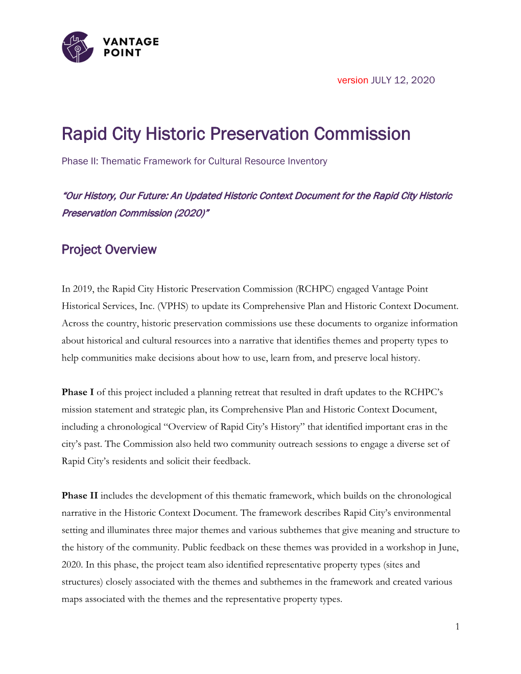 Rapid City Historic Preservation Commission