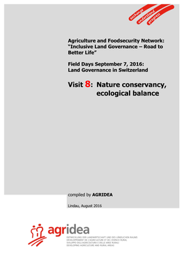 Visit 8: Nature Conservancy, Ecological Balance
