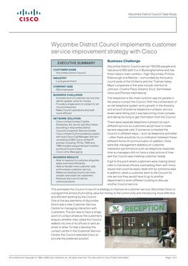 Wycombe District Council Case Study