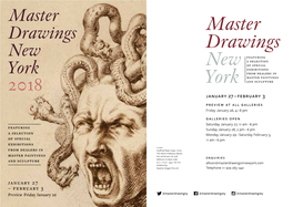 Master Drawings New York 2018 Among Others