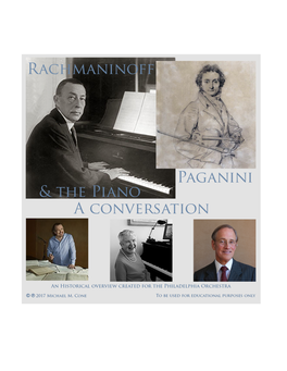 Rachmaninoff, Paganini, & the Piano; a Conversation