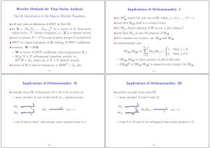 Wavelet Methods for Time Series Analysis Part II