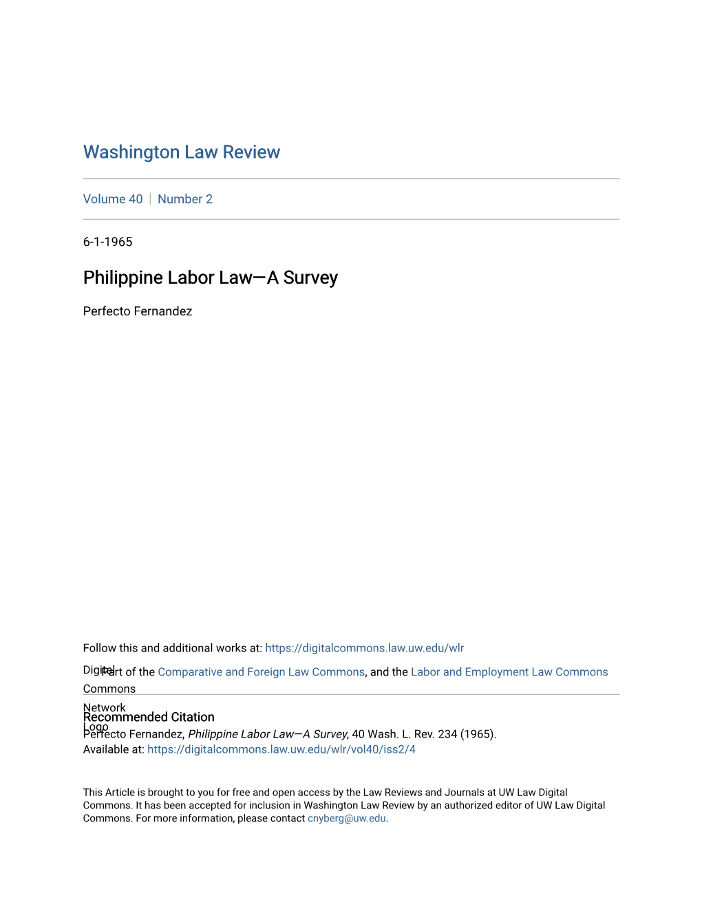 Philippine Labor Lawâ•Fla Survey