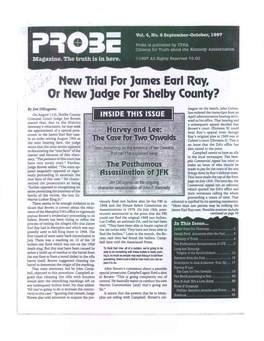 JFK This Issue Made the Top of the Front True Facts of This Case." He Charac- Page on July 18Th