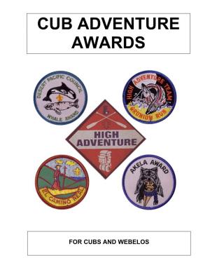 Cub Adventure Awards