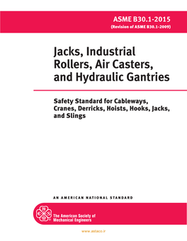 Jacks, Industrial Rollers, Air Casters, and Hydraulic Gantries
