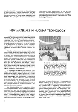 New Materials in Nuclear Technology