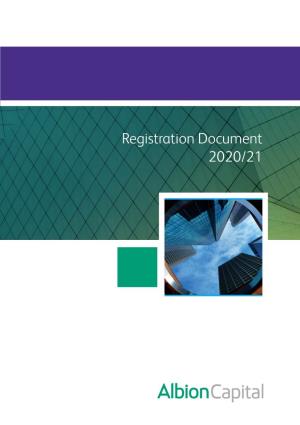 Registration Document 2020/21