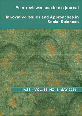 Innovative Issues and Approaches in Social Sciences, Vol. 13, No. 2