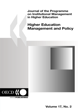 Higher Education Management and Policy and Management Education Higher 2 No