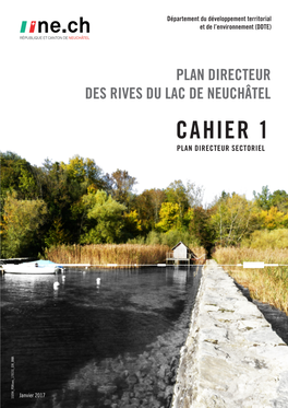 Cahier 1 : Plan Directeur Des Rives Du Lac De Neuchâtel