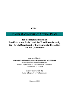 Basin Management Action Plan