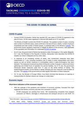 Covid-19 Crisis in Serbia