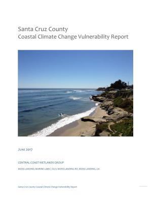Santa Cruz County Coastal Climate Change Vulnerability Report