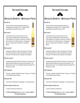 Truchard Roussanne Botrytis Server Notes