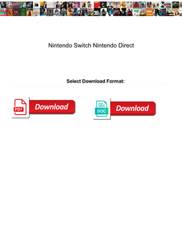 Nintendo Switch Nintendo Direct
