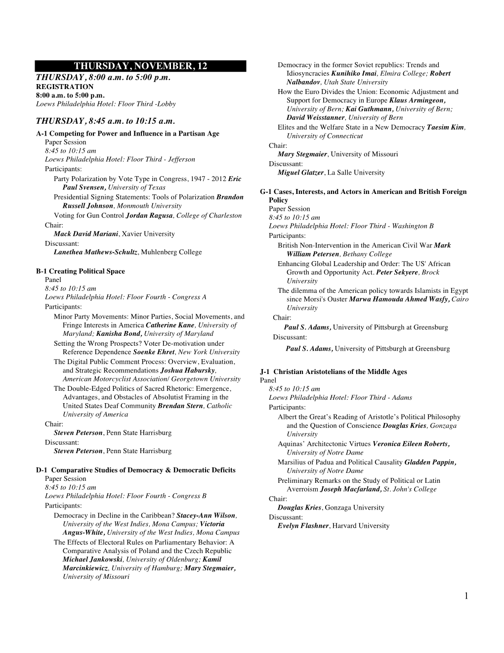 2015 Conference Program