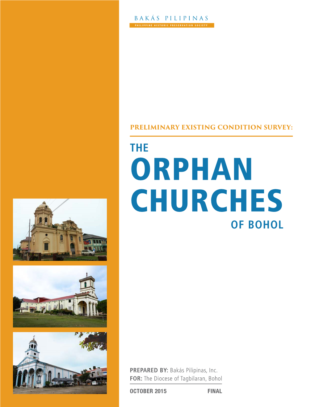 2015 Oct FINAL BOHOL REPORT Orphan Churches OPTIMZED