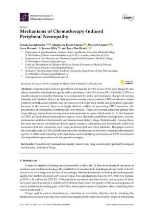 Mechanisms of Chemotherapy-Induced Peripheral Neuropathy