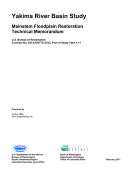 Yakima River Basin Study