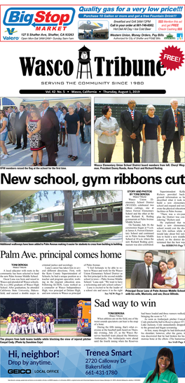 New School, Gym Ribbons Cut