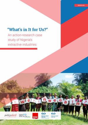 An Action-Research Case Study of Nigeria's