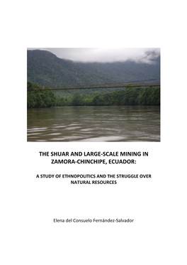 Scale Mining in Zamora-‐Chinchipe, Ecuador