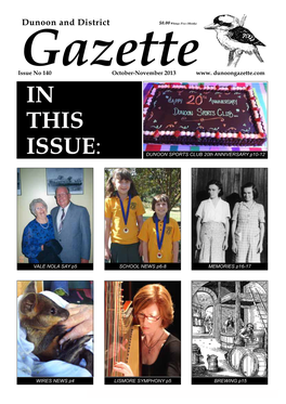 Dunoon and District Gazette October – November 2013