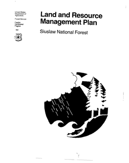 Siuslaw National Forest 1990 Plan