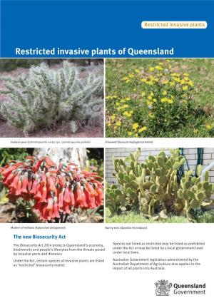 Restricted Invasive Plants of Queensland