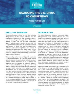 Navigating the U.S.-China 5G Competition
