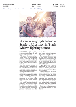 Borneo Post-Sarawak Florence Pugh Gets to Know Scarlett