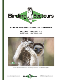 Madagascar: 6-Day Berenty Reserve Extension