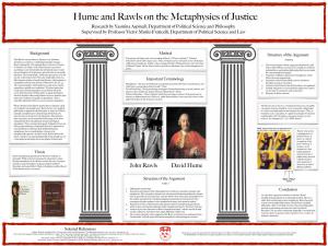 Hume and Rawls on the Metaphysics of Justice