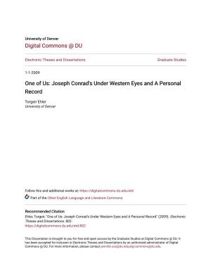 Joseph Conrad's Under Western Eyes and a Personal Record