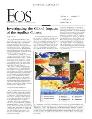 Investigating the Global Impacts of the Agulhas Current